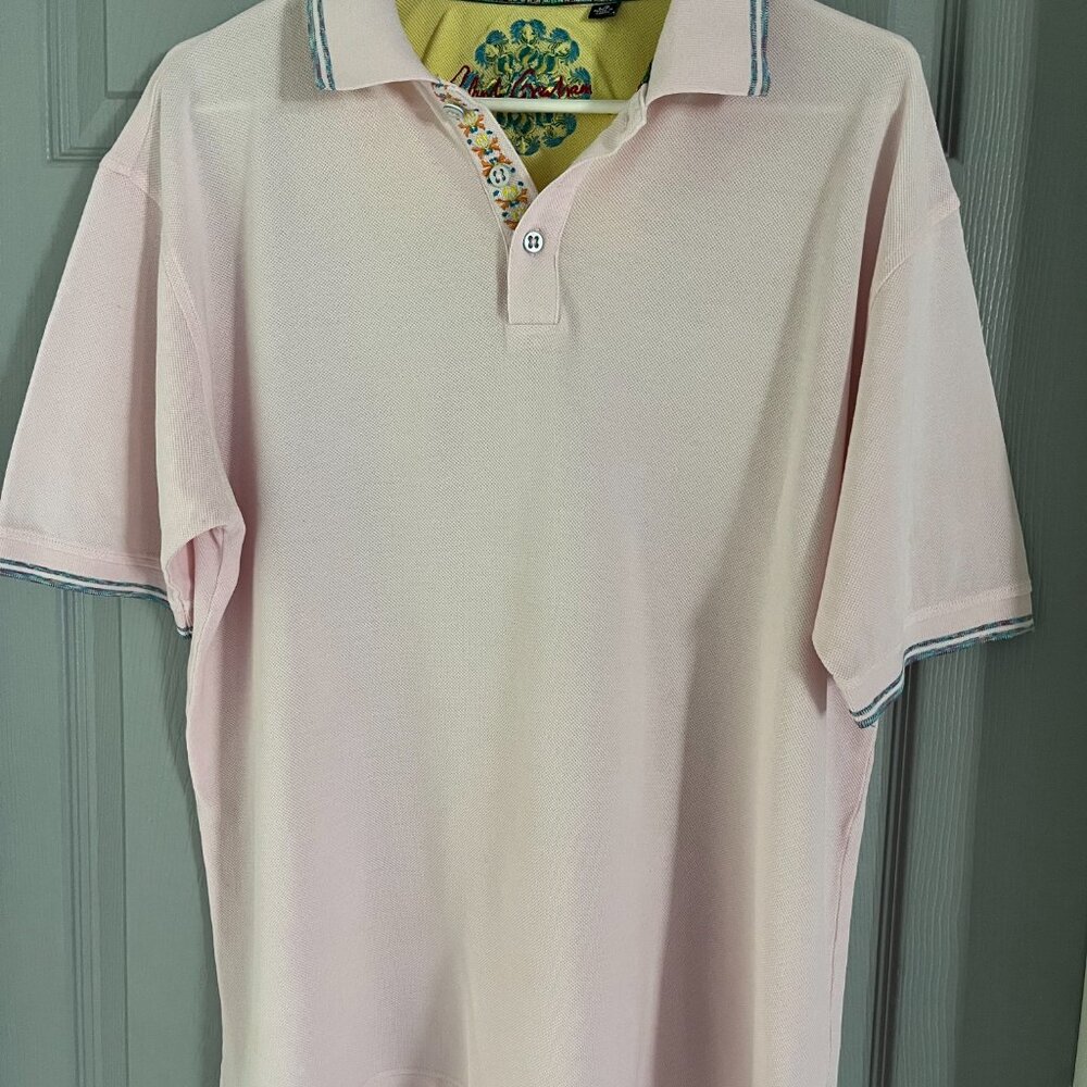 Robert Graham Pink Polo Size L